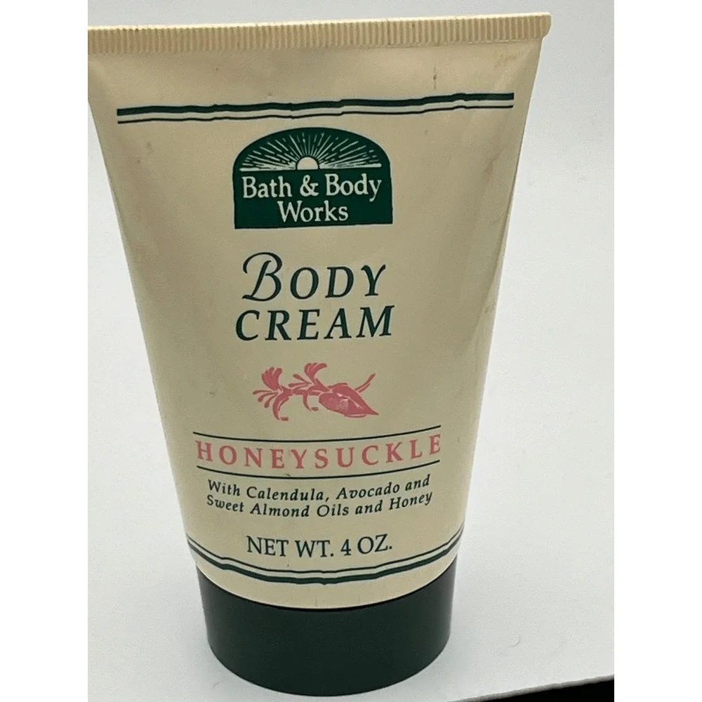 Vintage Bath & Body Works Honeysuckle Body Cream 4 oz Heartland Era Rare